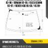 Стекло лобовое honda civic euro 93-98  xyg domani lfw/x