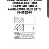 Кольца поршневые к-кт std на 1 поршень renault/dacia logan/megane/sandero k4m690/k7m710/k7j710
