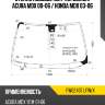 Стекло лобовое датчик дождя acura mdx 00-06  xyg fw02437 lfw/x