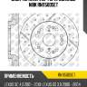 Диск торм.пер.перфорированные nibk rn1150dset