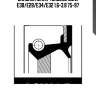 Сальник мкпп 40x55x8, bmw e30/e28/e34/e32 1.6-3.8 75-97