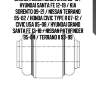 Сайлентблок honda civic 05-15 / hyundai santa fe 12-19 / kia sorento 09-21 / nissan terrano 95-02 / honda civic type r 07-12 / civic usa 05-08 / hyundai grand santa fe 13-18 / nissan pathfinder 95-04 / terrano ii 93-99