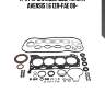 К-кт прокладок двс, toyota avensis 1.6 1zr-fae 08-