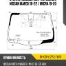 Стекло лобовое датчик дождя nissan march 10-22  xyg ni-k13-vcps lfw/x