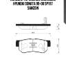 Колодки тормозные дисковые hyundai sonata 99-00 sp1117 sangsin