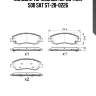 Колодки тормозные перед tank 500 sat st-28-0226