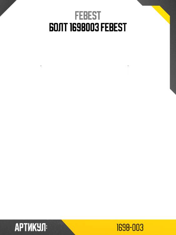 Болт 1698003 febest