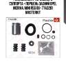 Ремкомплект тормозного суппорта + поршень задний opel meriva, mini r56 06- 77a3281 masterkit