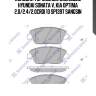 Колодки тормозные дисковые hyundai sonata v, kia optima 2.0/2.4/2.0crdi 10 sp1397 sangsin
