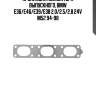 Прокладка коллектора выпускного, bmw e36/e46/e39/e38 2.0/2.5/2.8 24v m52 94-98