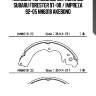 Колодки тормозные барабанные subaru forester 97-08 / impreza 92-05 nn6018 akebono