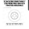 Диск тормозной передний toyota allion/caldina/corona/carina e/ lc100/premio/prius/ noah/vista (trw df2683) k000339 miles