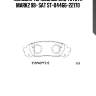 Колодки тормозные зад toyota mark2 98- sat st-04466-22170