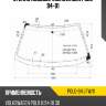 Стекло лобовое volkswagen polo 94-01 xyg polo-94 lfw/x