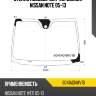 Стекло лобовое датчик дождя nissan note 05-13 fuyao 6041agnmv1b