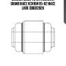 Сайлентблок toyota granvia grand hiace kch16w 95-02 hiace lh80  db681282k