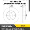Диск тормозной передний [255x25] 4 отв. с покрытием вентилируемый nisshinbo nd1083k