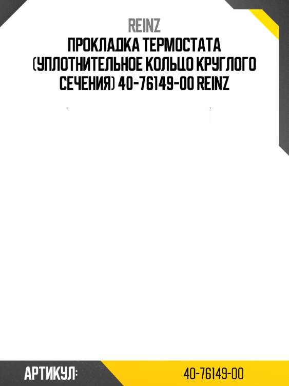 Прокладка термостата (уплотнительное кольцо круглого сечения) 40-76149-00 reinz