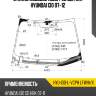 Стекло лобовое обогрев щеток hyundai i30 07-12 xyg hyu-i30-l-vcph lfw/h/x