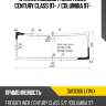Стекло лобовое freightliner century class 97-  xyg dw01306 lfw/x