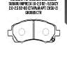 Колодки тормозные дисковые subaru impreza 1.6-2.0 92-/legacy 2.0-2.5 92-00 (старый арт. cksu-2) gk0989 ctr