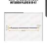 Шланг тормозной передний!\ mitsubishi pajero iii 99-07
