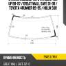 Стекло лобовое toyota hilux pick up 88-97  xyg rn85 lfw/x