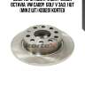 Диск торм. audi a-3 seat  skoda octavia  vw caddy  golf v зад. 1 шт (min 2 шт) kd0201 kortex