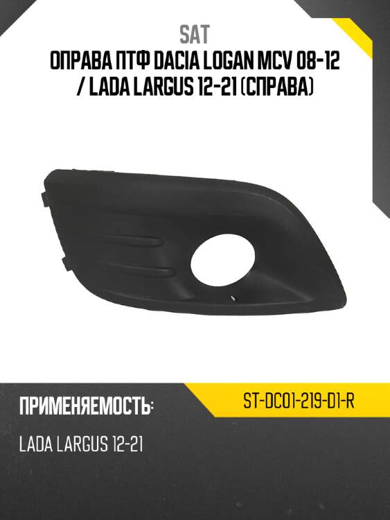 Оправа птф dacia logan mcv 08-12  sat st-dc01-219-d1-r