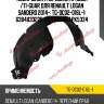 Подкрылок /передний правый /ti-guar для renault logan sandero 2014-  tg-dc02-016l-1  638403322r stdc02016l1 pk5334