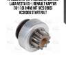 Привод стартера (бендикс) для ам lada vesta (15-), renault kaptur (16-) 1.6i (h4m) mt (vcs 0906) vcs0906 startvolt