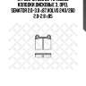017 000-sx 006 00=fo460283 колодки дисковые з., opel senator 2.0-3.0 <87,volvo 240/260 2.0-2.8 <85
