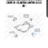 Подушка двс левая акпп, hyundai coupe 01-/elantra/lantra 1.6-2.0 00-