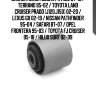 Сайлентблок nissan patrol 87-10 / terrano 95-02 / toyota land cruiser prado (j120,j150) 02-20 / lexus gx 02-19 / nissan pathfinder 95-04 / safari 87-07 / opel frontera 95-03 / toyota fj cruiser 05-18 / hilux surf 02-09