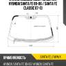 Стекло лобовое обогрев щеток hyundai santa fe 00-06  xyg santa fe lfw/h/x