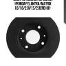 Диск тормозной передний, hyunday elantra/matrix 1.6/1.8/2.0i/1.5/2.0crdi 00-