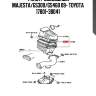 Фильтр воздушный majesta/gs300/gs460 09- toyota 17801-38041