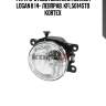 Фара противотуманная renault logan ii 14- левправ. kfl5014std kortex