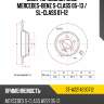 Диск тормозной зад mercedes-benz s-class 05-13  sat st-a2214230712