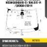 Стекло лобовое датчик дождя nissan qashqai 06-13  kmk nist0056