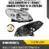 Фара renault sandero 09-14  depo 551-1170r-ldem1