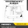 Стекло лобовое датчик дождя toyota alphard h20 08-15  xyg ggh20-r-cps lfw/x