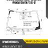 Стекло лобовое обогрев щеток hyundai santa fe 05-12 xyg santafe-05-cph-l lfw/h/x