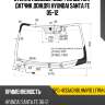 Стекло лобовое обогрев щеток sat spg-4133agnblhmv1b lfw/h/x