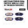 Колодки тормозные передние (смесь ceramic серия pro) subaru forester 01-/impreza 01-/legacy 98- (trw gdb3328) e500220 miles