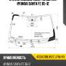 Стекло лобовое обогрев щеток hyundai santa fe 05-12 xyg 4133agnblhv2c lfw/h/x