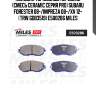 Колодки тормозные передние (смесь ceramic серия pro) subaru forester 08-/impreza 08-/xv 12- (trw gdb3519) e500286 miles