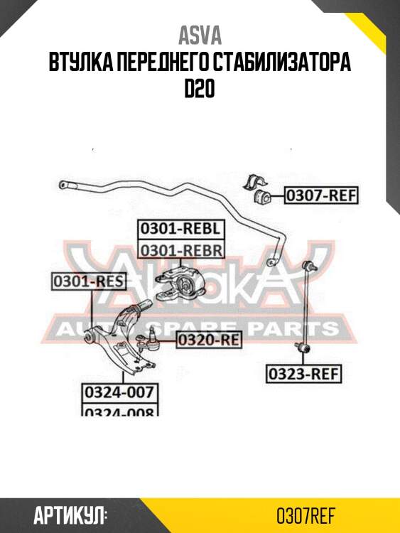 Втулка переднего стабилизатора d20