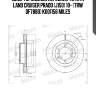 Диск тормозной передний toyota land cruiser prado (j150) 10- (trw df7880) k001156 miles