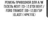 Ремень приводной для а/м газель next (13-) 2.0tdi вент./ford transit (00-) 2.0d гур (elast) (4pk711e)